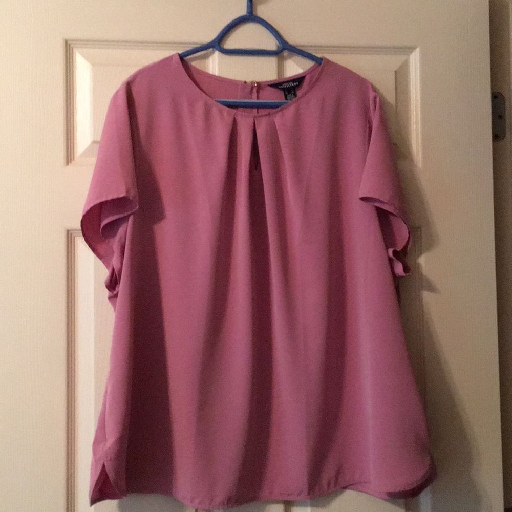 Brand new, never worn pink Lands End blouse